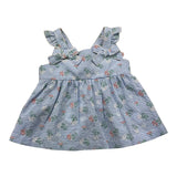 Tartine Et Chocolat Blue Check Pattern Newspaper Shirt For Baby Girl