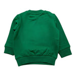 MOSCHINO felpa chiusa girocollo tinta unita con stampa Verde per Neonato MUF05JX VERDE MOSCHINO 