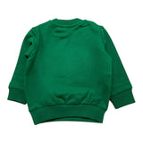 MOSCHINO felpa chiusa girocollo tinta unita con stampa Verde per Neonato MUF05JX VERDE MOSCHINO 