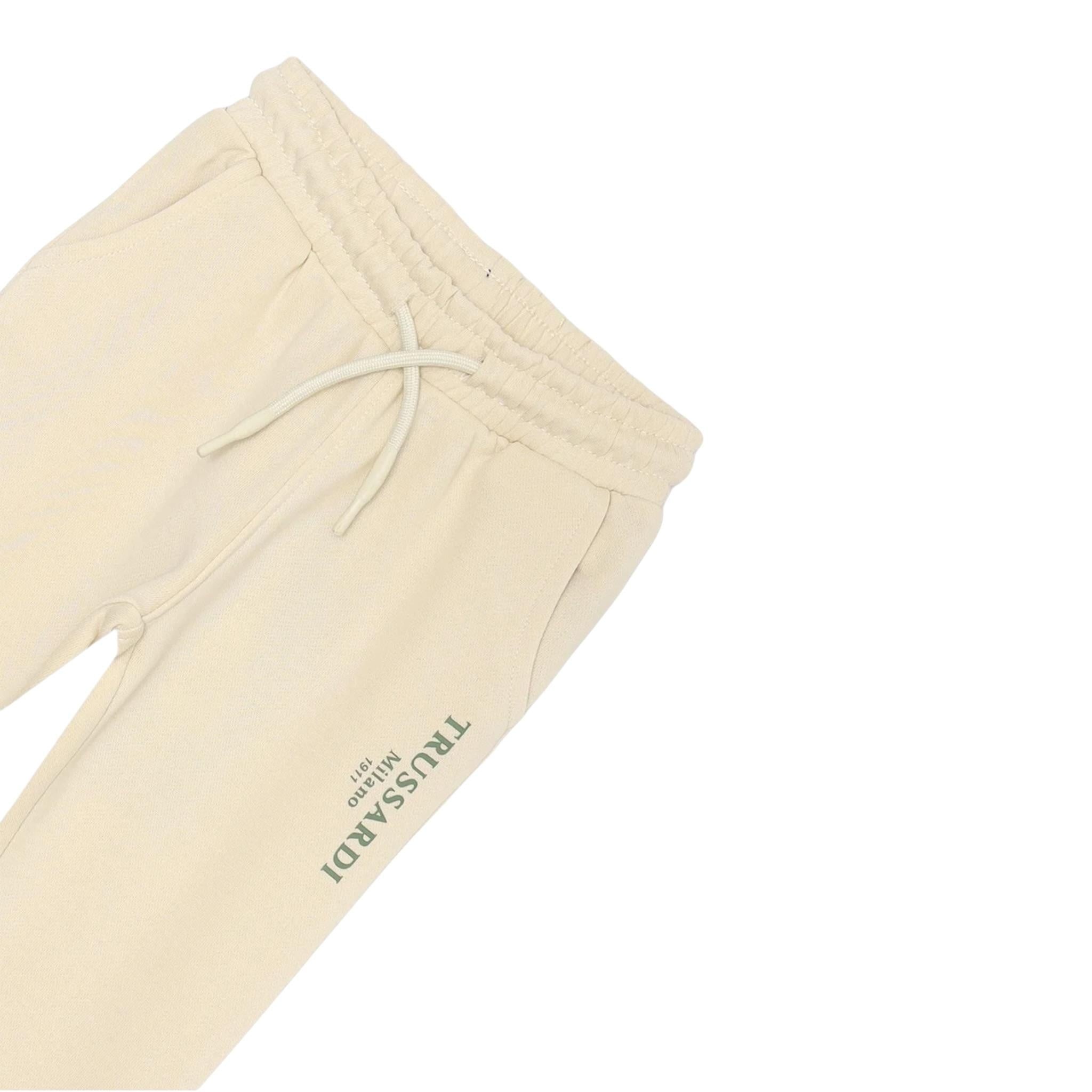 Trussardi Pantalone Tinta Unita con Elastico In Vita per Neonato TIP25015PA BEIGE TRUSSARDI 