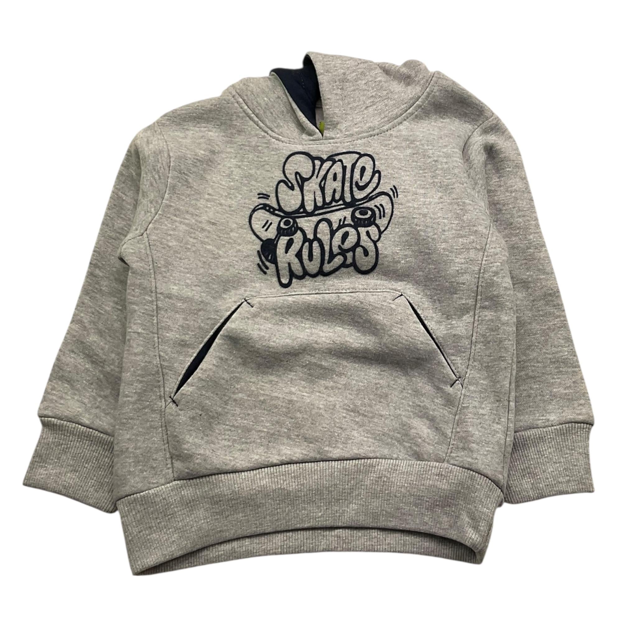 LOSAN felpa chiusa cn cappuccio tinta unita Grigio per Neonato LKBAP0202 GRIGIO LOSAN 