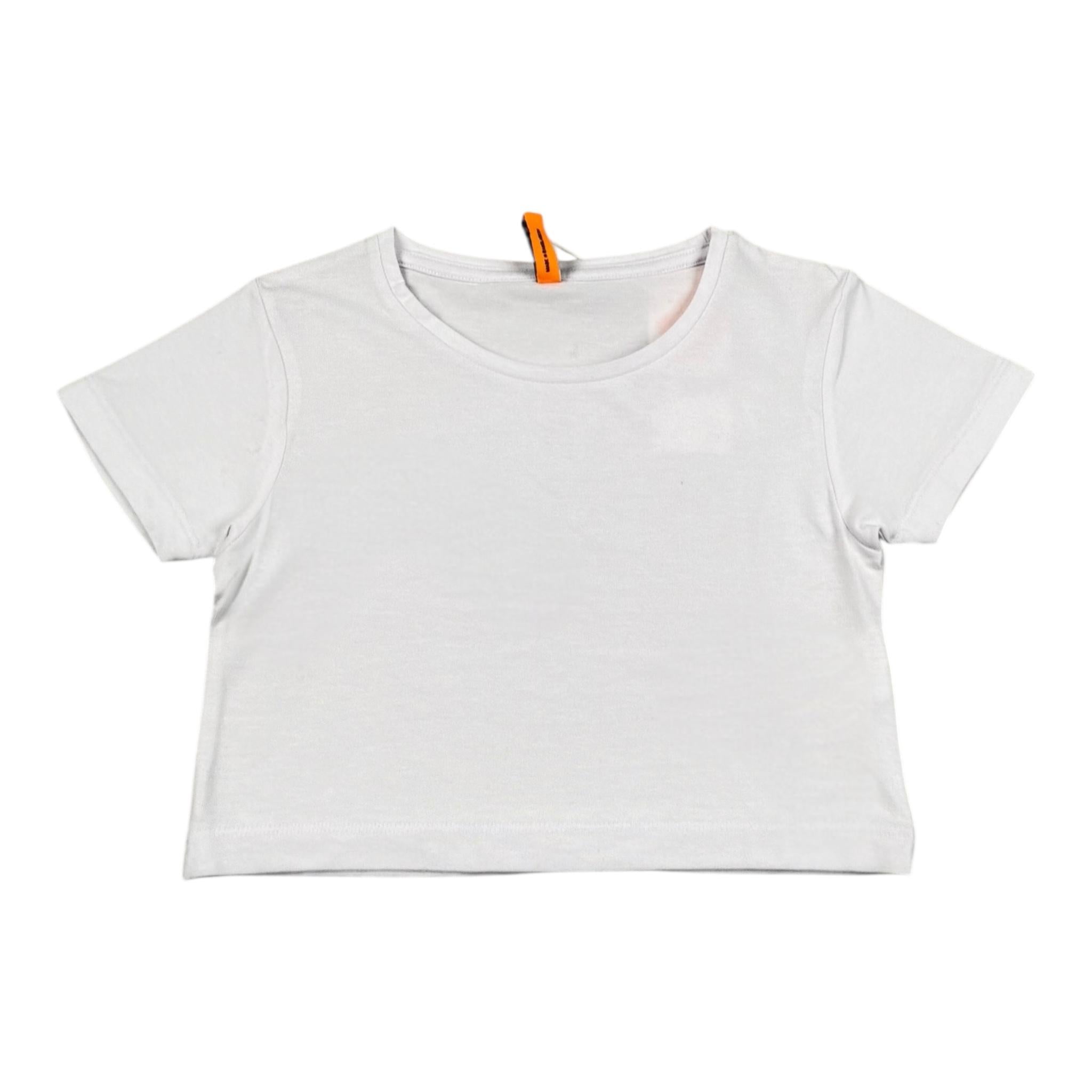 Losan T-Shirt Modello Crop Girocollo Tinta Unita per Bambina LJGAP0103 BIANCO LOSAN 