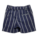Leo E Lilly Bermuda Solid Color With Adjustable Waistband Blue For Newborn