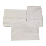 LE BEBE' set 3 pezzi lenzuola tinta unita cn ricami Bianco per Neonata LBG5966 BIANCO LE BEBE' 