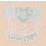 Guess T-Shirt Girocollo Tinta Unita con Stampa per Bambina K5RI06K6YW4J ROSA GUESS 