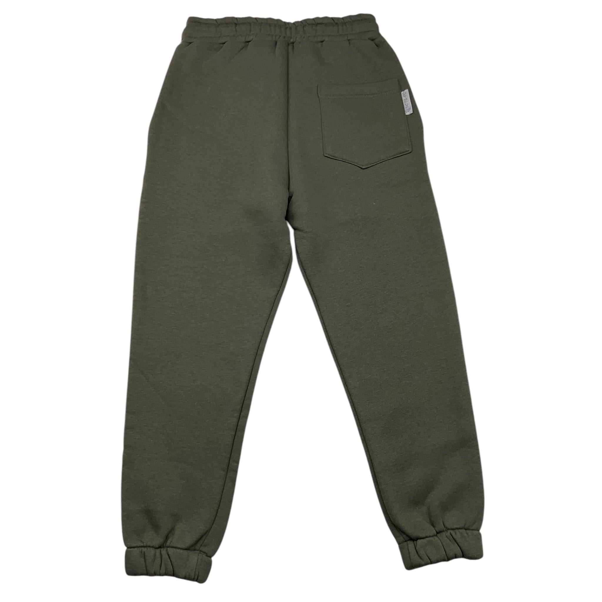 DETWELVE pantalone tuta tinta unita Verde per Bambino CB655 VERDE DETWELVE 