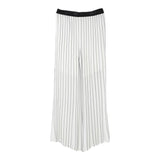 Liu Jo Pantalone Tinta Unita con Fantasia A Righe per Bambina GA5071X BIANCO LIU JO 
