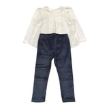 MAYORAL completo 2pz felpa-leggins bicolore Bianco/blu per Neonata 4705N BIANCO/BLU MAYORAL 