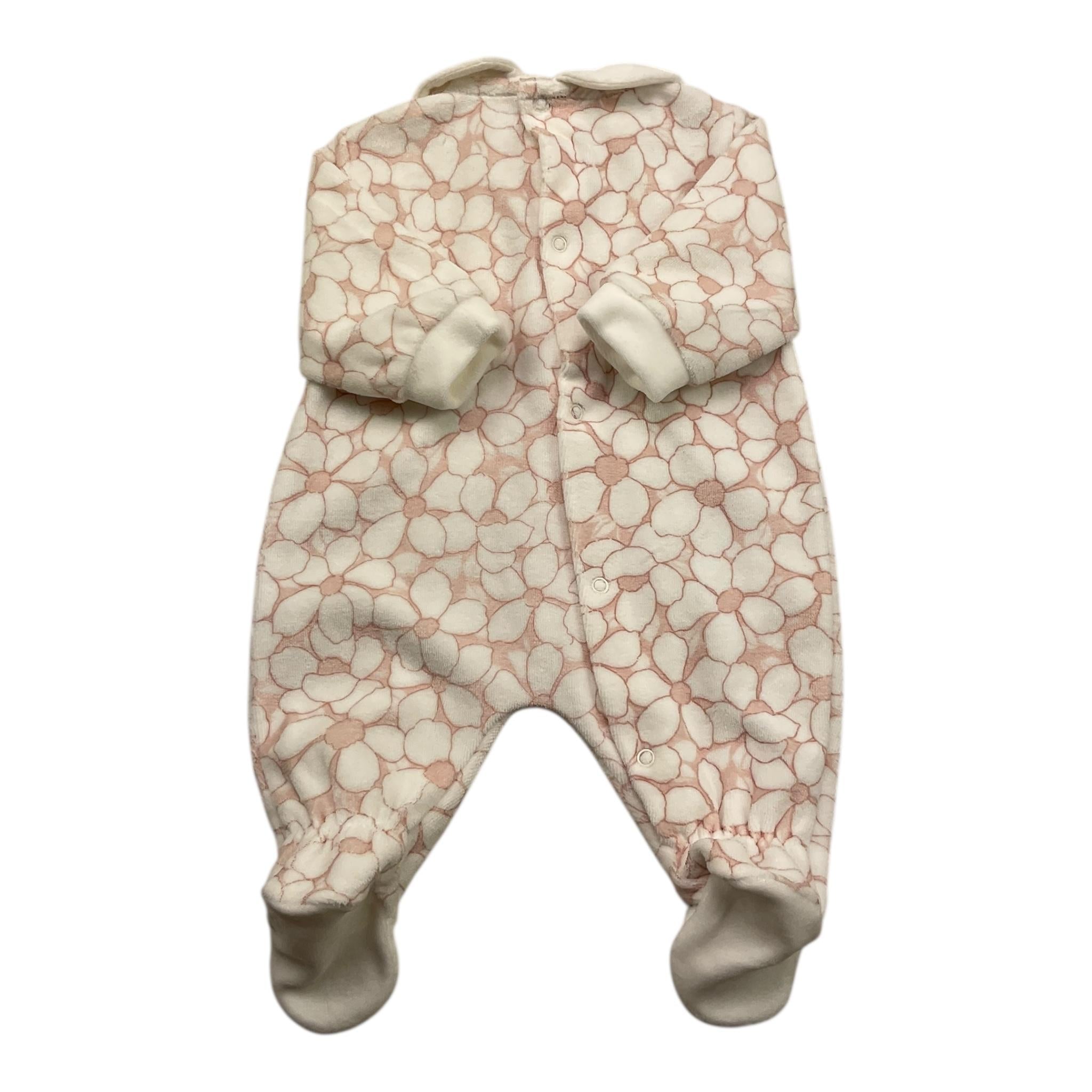 BABY VIP tutina manica lunga in ciniglia Bianco per Neonata T2775 BIANCO BABY VIP 