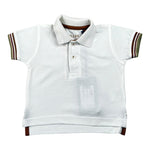 Please Polo Mezza Manica Tinta Unita  per Neonato ME02280B71 BIANCO PLEASE 