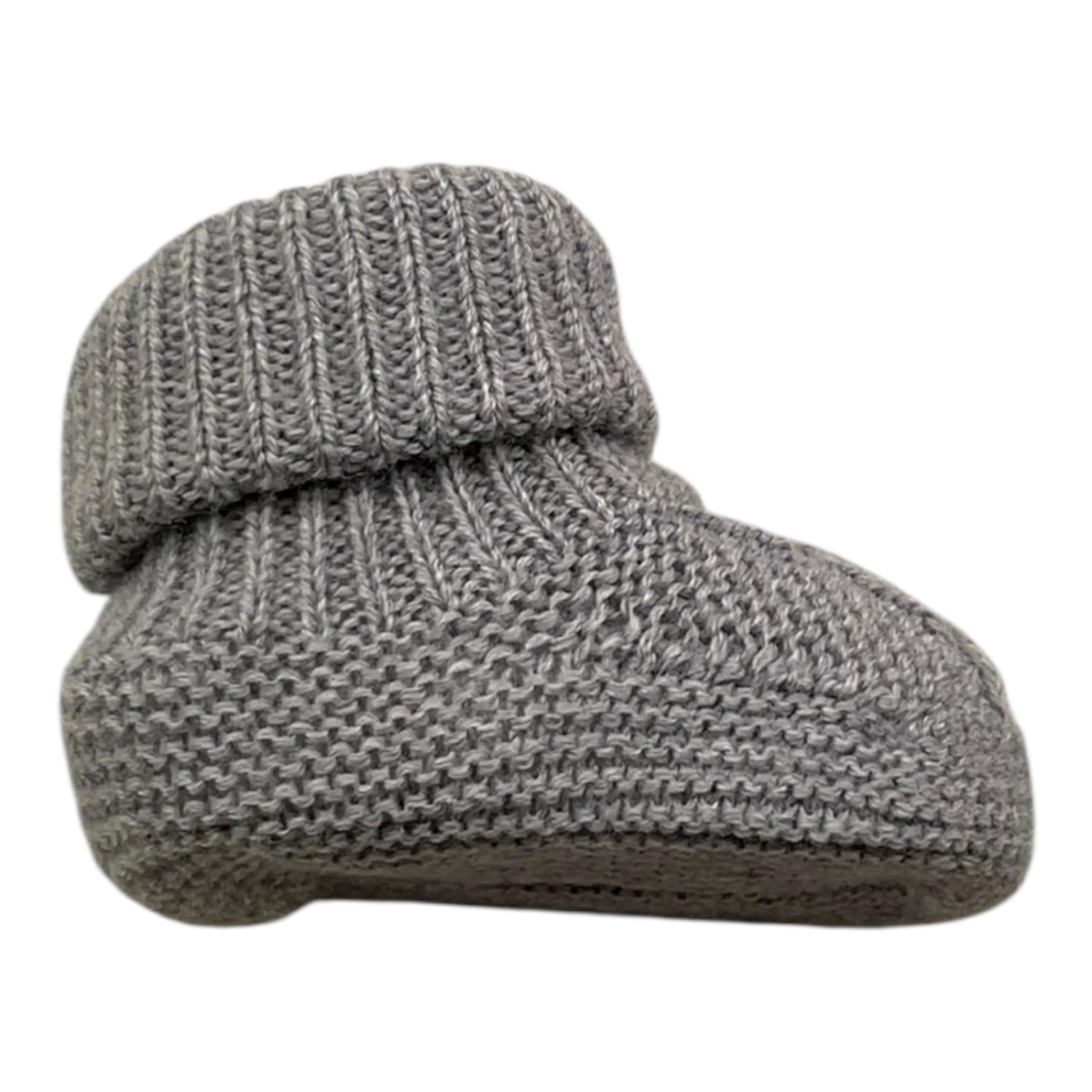 MARTIN ARANDA babbucce tintaunita con ricami Grigio per Neonato L02310067 GRIGIO MARTIN ARANDA 