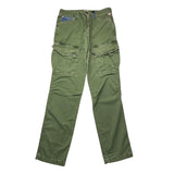 Berna Solid Color Pants With Elastic Waist Green For Boys