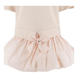 Elisabetta Franchi Abito Tinta Unita Mezza Manica con Gonnellone per Bambina EFAB606 ROSA ELISABETTA FRANCHI 