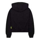 BARROW KIDS felpa tinta unita con cappuccio e stampa Nero per Bambina F4BKJGHS106 NERO BARROW KIDS 