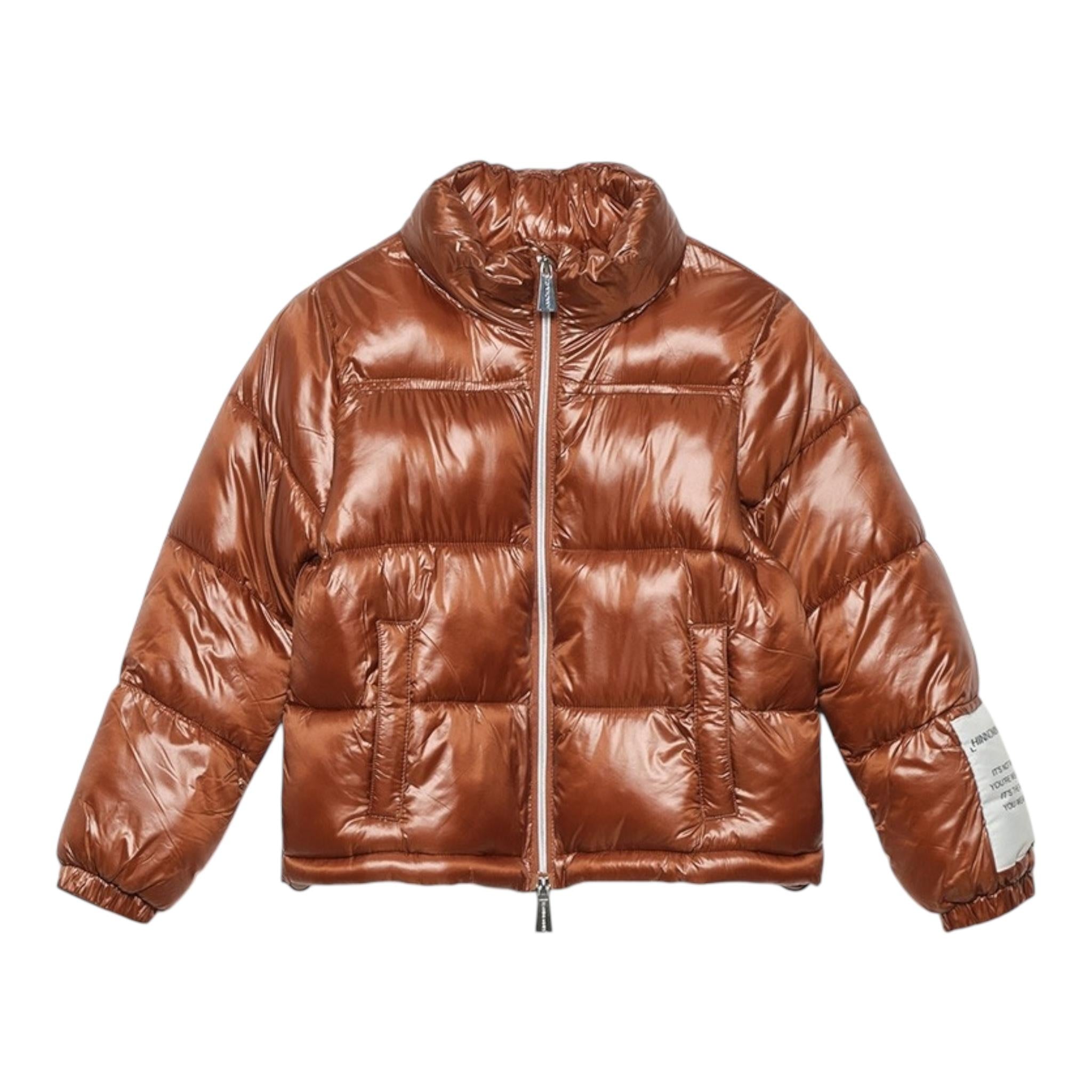 HINNOMINATE giubbino tinta unita con logo Marrone per Bambina 3641O0220 MARRONE HINNOMINATE 