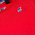 K-Way T-Shirt Girocollo Tinta Unita con Stampa per Bambino K7133YW ROSSO K-WAY 