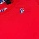 K-Way T-Shirt Girocollo Tinta Unita con Stampa per Bambino K7133YW ROSSO K-WAY 