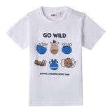 I Do T-Shirt Girocollo Tinta Unita con Stampa per Bambino 4B466 BIANCO I DO 