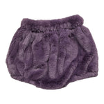 LA STUPENDERIA short tinta unita in pelliccia Viola per Neonata TBCU56 VIOLA LA STUPENDERIA 