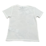 Please T-Shirt Girocollo Tinta Unita con Stampa per Neonata MBA3030B71 BIANCO PLEASE 