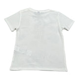 Please T-Shirt Girocollo Tinta Unita con Stampa per Neonata MBA3030B71 BIANCO PLEASE 