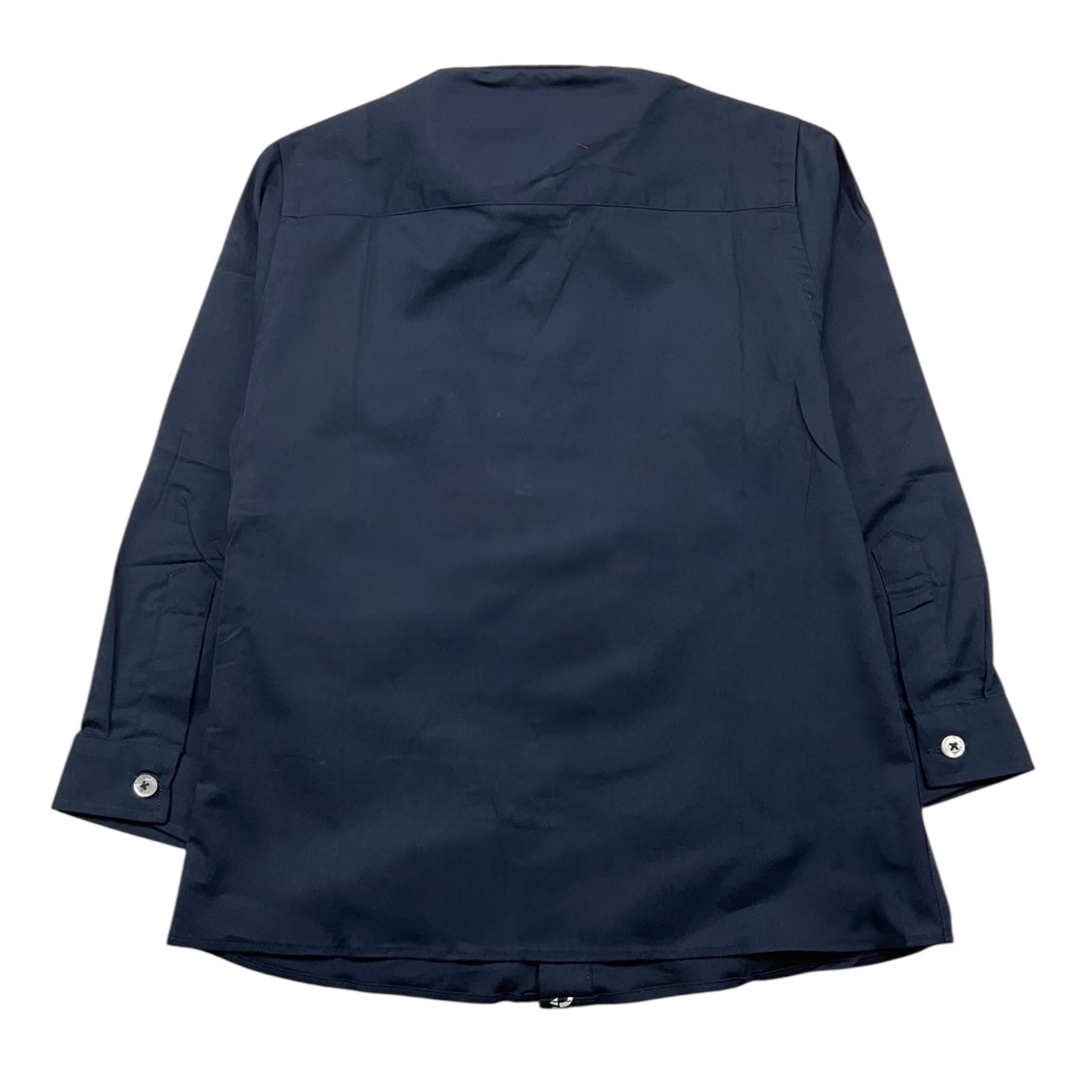 CESARE PACIOTTI camicia manica lunga tinta unita con  logo Blu per Bambino CMP0333B BLU CESARE PACIOTTI 