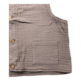Lalalu' Solid Color Vest With Brown Buttons For Boys