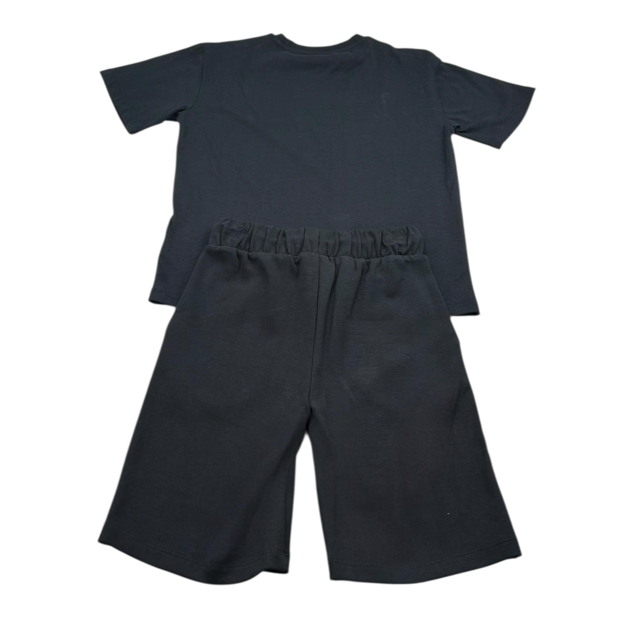 John Richmond Completo 2 Pezzi T-Shirt-Bermuda per Bambino RBP26018CJ NERO JOHN RICHMOND 