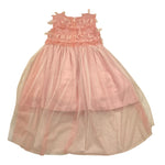 Magil Abito Cerimonia Tinta Unita Giromanica In Tulle per Neonata ZM20055 ROSA MAGIL 