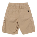 Aspesi Bermuda Cargo Model Solid Color With Elastic Waist Beige For Boys