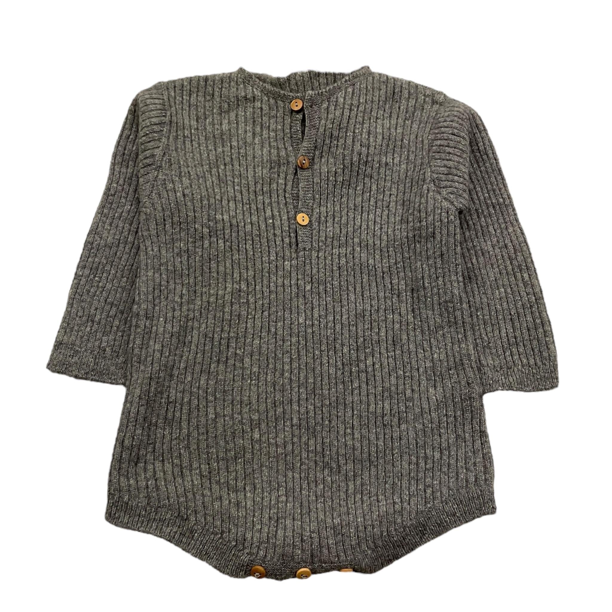 WEDOBLE pagliaccetto manica lunga tinta unita Grigio per Neonato I2404305 GRIGIO WEDOBLE 