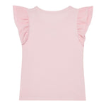 Guess T-Shirt Tinta Unita con Tulle per Bambina K5RI22K6YW4 ROSA GUESS 