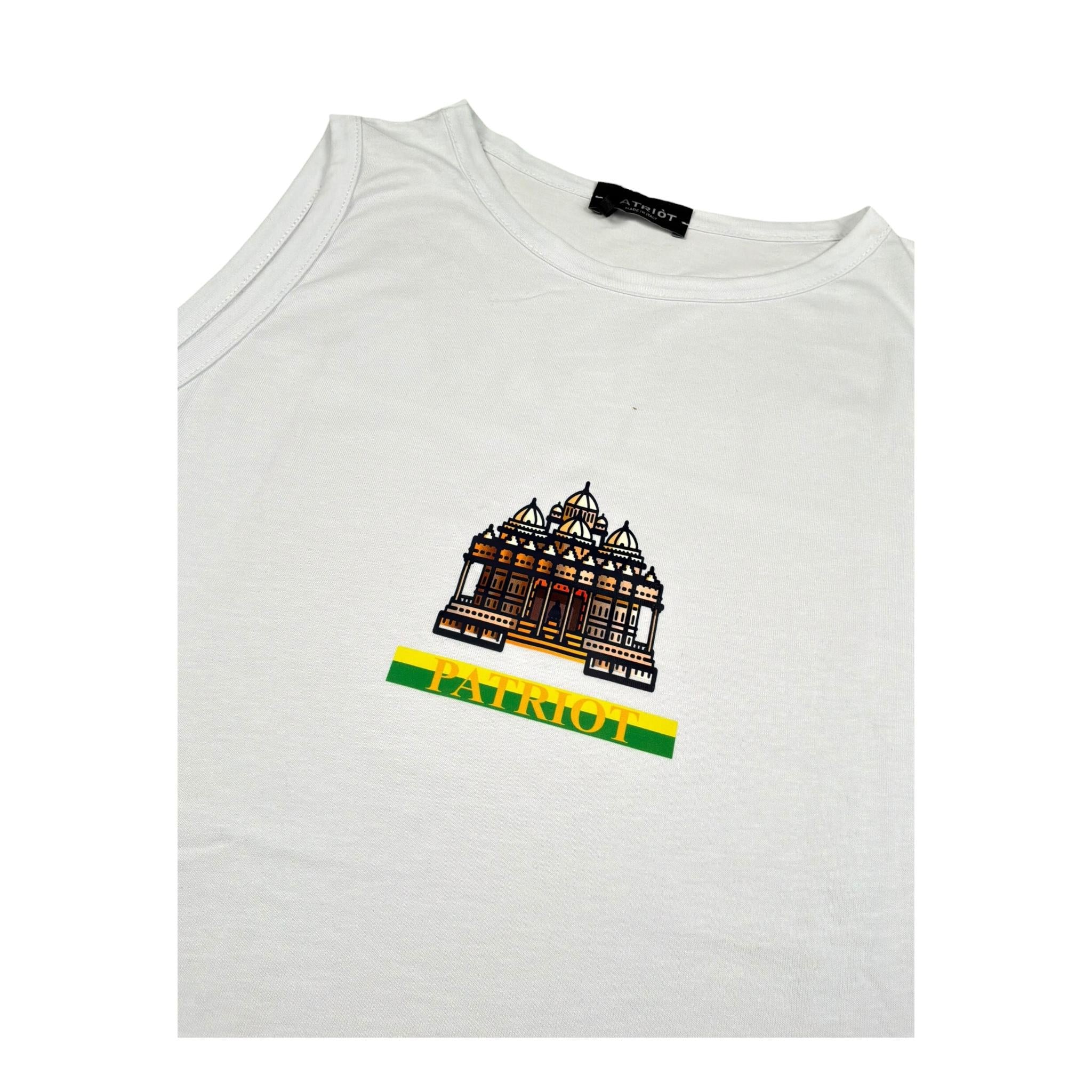 Patriot Canotta Girocollo Tinta Unita per Bambino 00100 BIANCO PATRIOT 