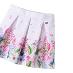 Sarabanda Gonna Tinta Unita con Fantasia per Neonata 08325 BIANCO SARABANDA 