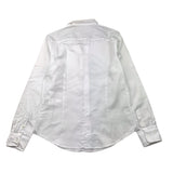 Eleventy Solid Color Long Sleeve Button Down Shirt White For Boys