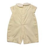 LA STUPENDERIA pagliaccetto tinta unita con colletto Panna per Neonato CBPG41V02 PANNA LA STUPENDERIA 