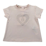 Liu Jo T-Shirt Tinta Unita con Stampa per Neonata HA4066J5003 ROSA LIU JO 