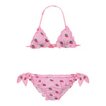 Saint Barth Costume 2 Pezzi Triangolo-Slip Tinta Unita Fantasia  per Bambina CRIS003 BIANCO/ROSA SAINT BARTH 