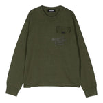 DSQUARED2 maglia tinta unita con stampa Verde per Bambino DQ2602 VERDE DSQUARED2 