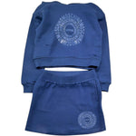 Moschino Completo 2 Pezzi Felpa-Gonna Tinta Unita per Bambina HDG01Q BLU MOSCHINO 