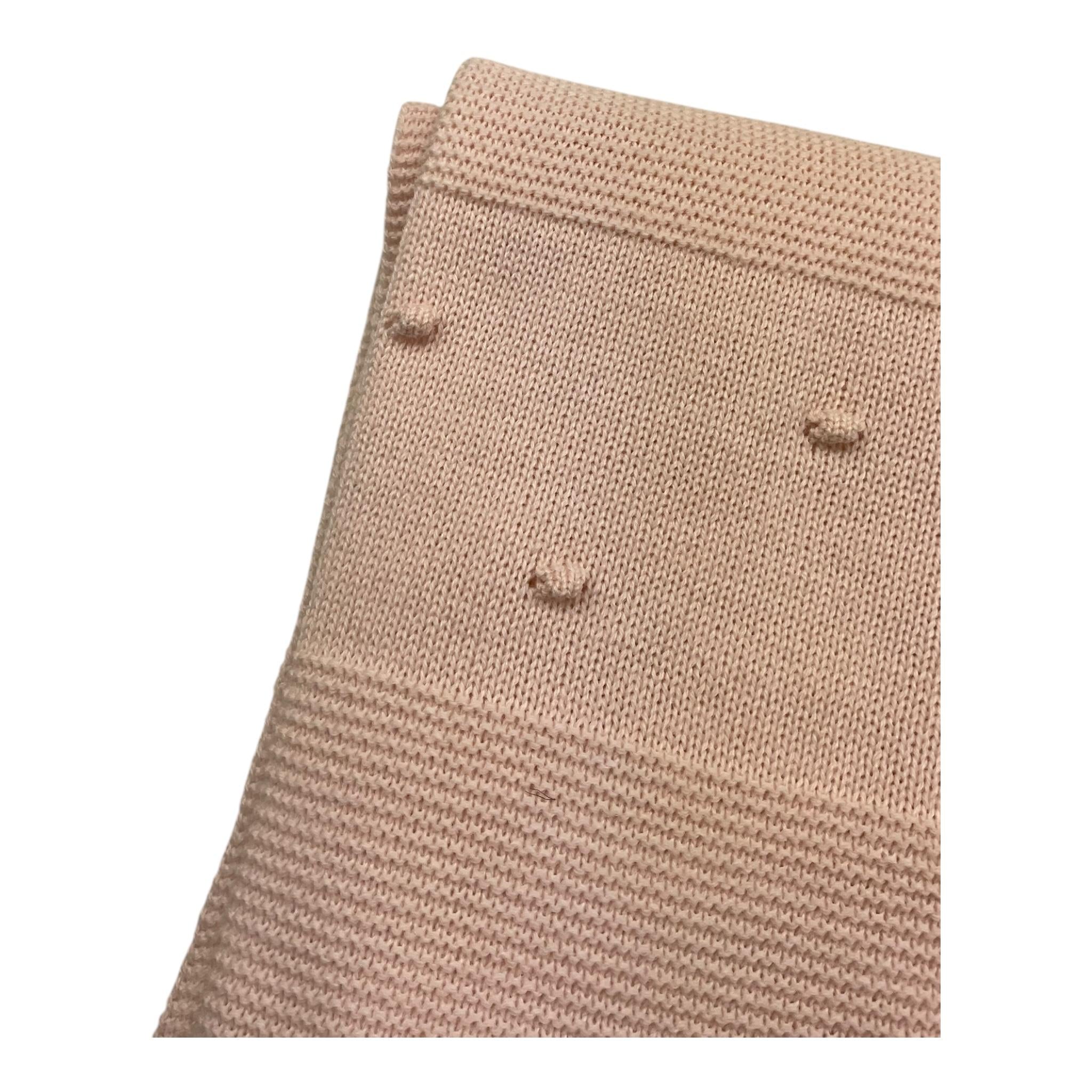 MAC ILUSIO'N coperta tinta unita con ricami Rosa per Neonata TO78 ROSA MAC ILUSIO'N 