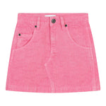 MARC JACOBS gonna in denim tinta unita con loghi Rosa per Bambina W60246 ROSA MARC JACOBS 