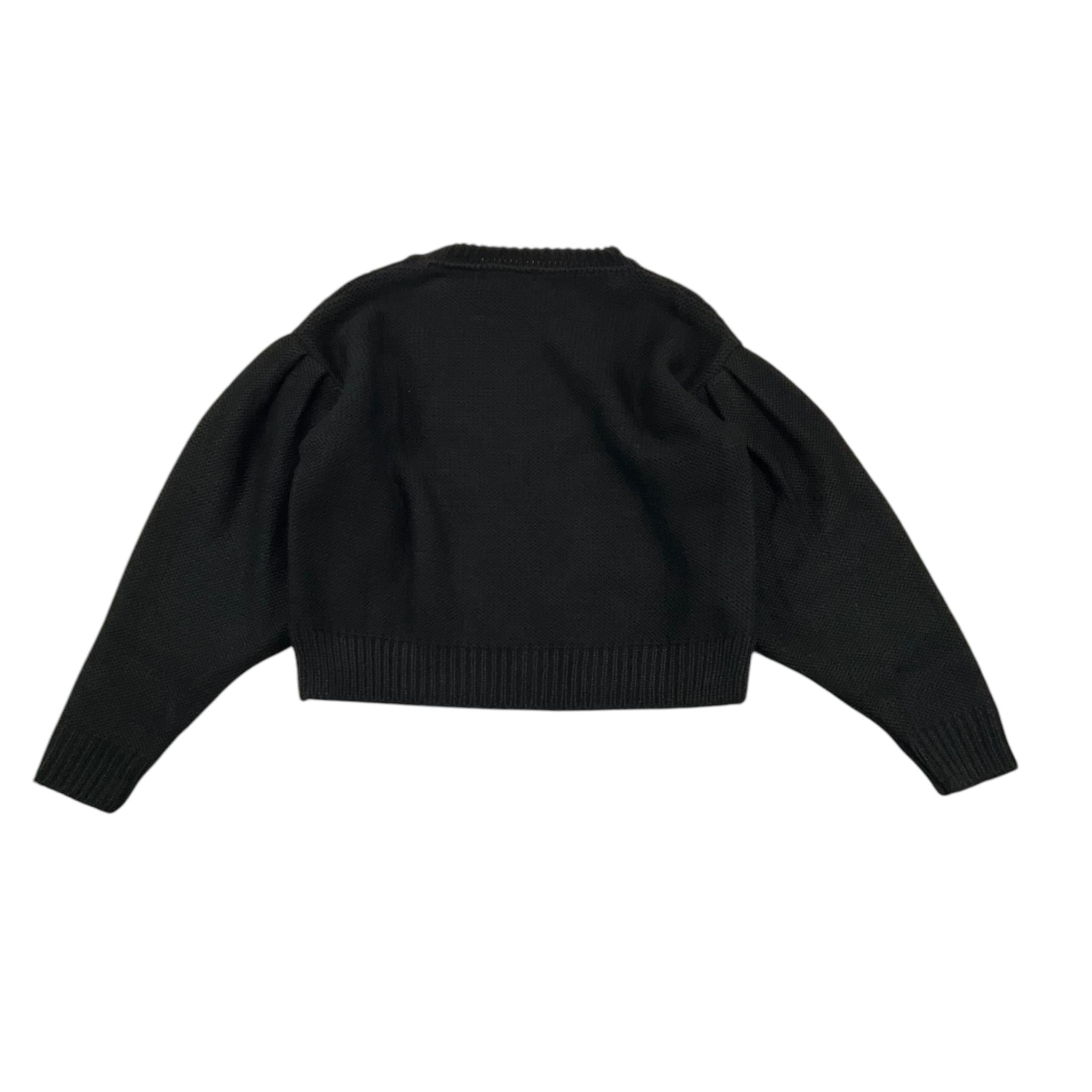 NAIDA maglia girocollo tinta unita Nero per Bambina NAMA301 NERO NAIDA 