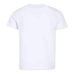 DSQUARED2 t-shirt girocollo tinta unita con stampa in contrasto Bianco per Bambino DQ2464XX BIANCO DSQUARED2 