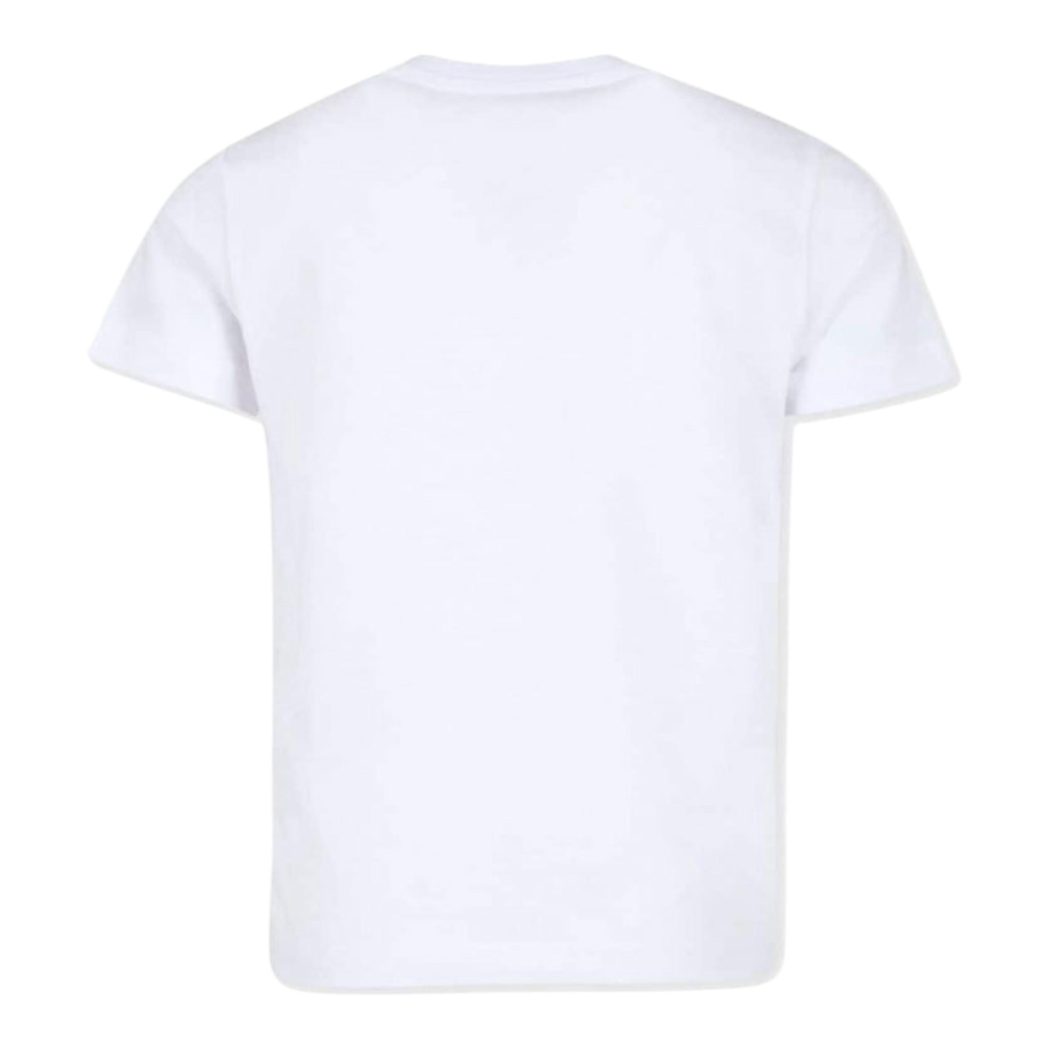 DSQUARED2 t-shirt girocollo tinta unita con stampa in contrasto Bianco per Bambino DQ2464XX BIANCO DSQUARED2 