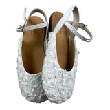 Baby Walker Ballerina Solid Color With Buckle And White Tulle Flowers For Baby Girl