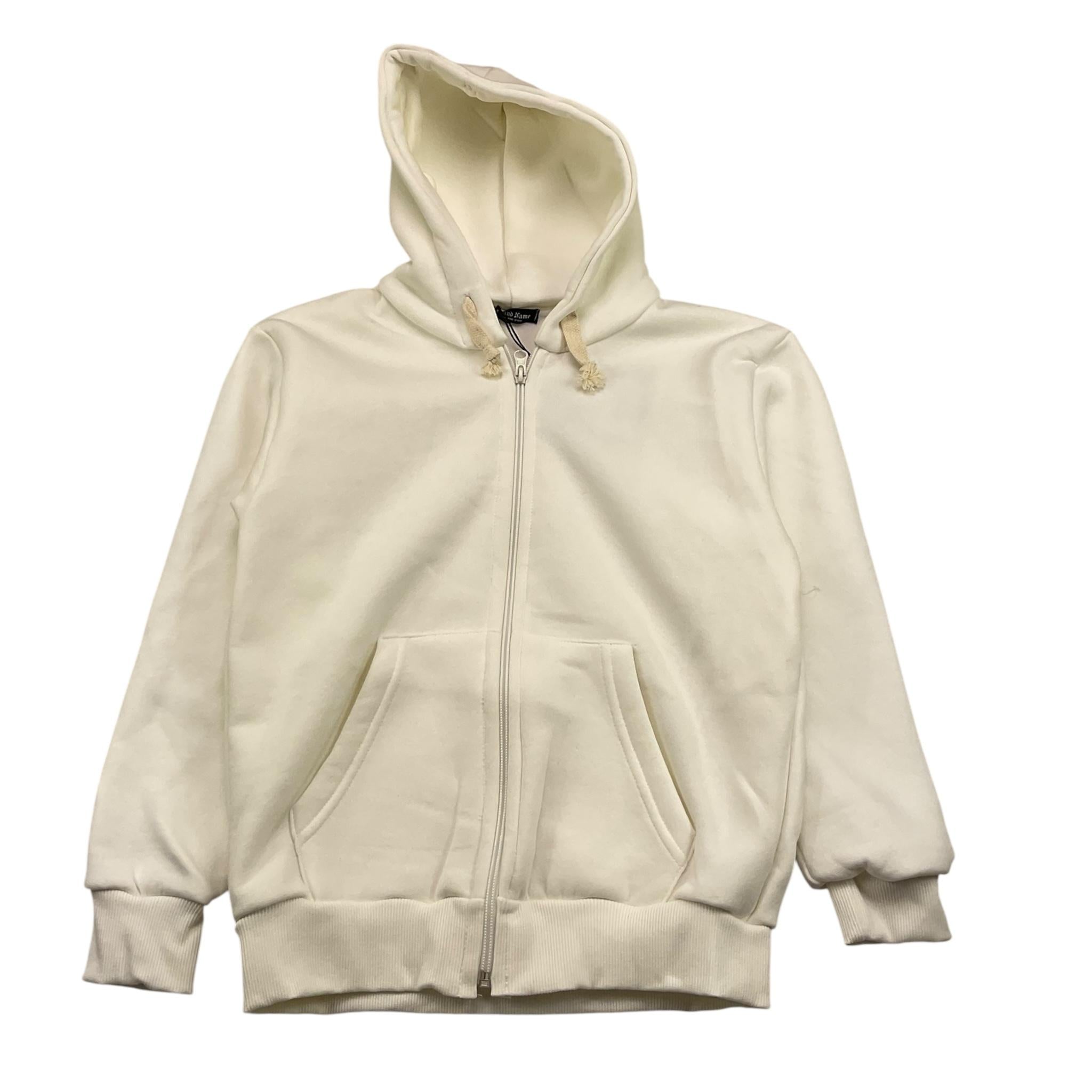 BRAND NAME felpa con zip e cappuccio tinta unita Bianco per Bambino BN1095S BIANCO BRAND NAME 