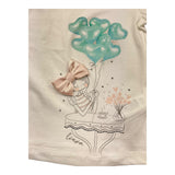 Liu Jo T-Shirt Girocollo Tinta Unita con Stampa per Bambina KA4096J PANNA LIU JO 