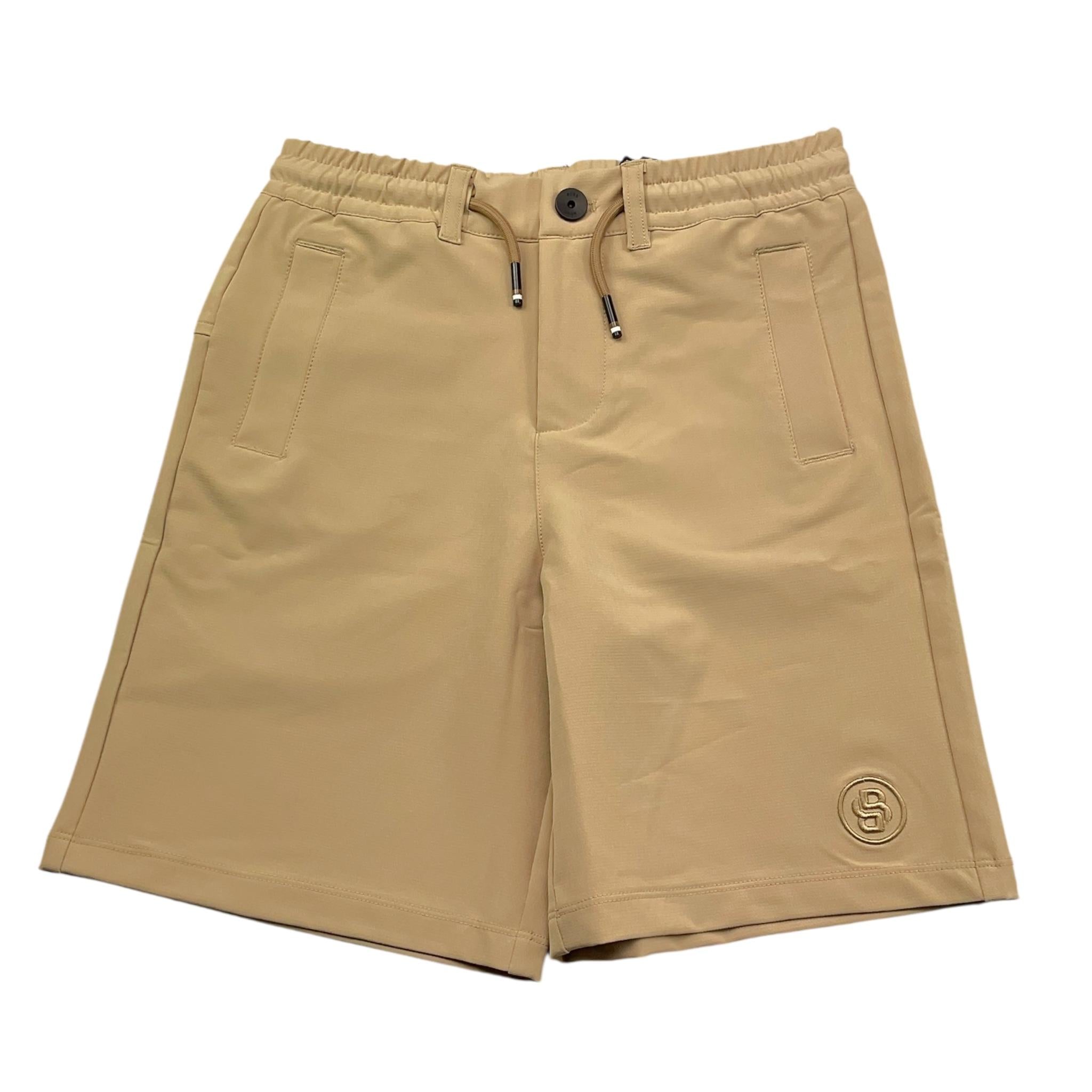 Boss Bermuda Tinta Unita con Elastico In Vita per Bambino J51992 BEIGE BOSS 
