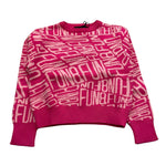 FUN & FUN maglia girocollo tinta unita con stampe in contrasto Fuxia per Neonata FNBSW15587NX FUXIA FUN & FUN 